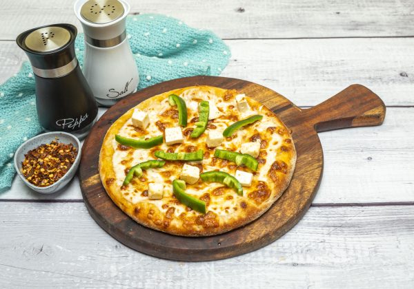 Capsicum and Paneer Pizza